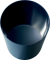 Papierkorb Sicherheit Z1100434, 13 Liter, rund, blau