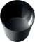 ZWINGO Sicherheitspapierkorb Z1100495 13 Liter  rund schwarz