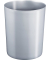 Sicherheitspapierkorb, Kunststoff, schwer entflammbar, TÜV-zertifiziert, 13 Liter, silber