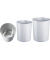 Sicherheitspapierkorb, Aluminium-Einsatz, Kunststoff, schwer entflammbar, TÜV-zertifiziert, 13 Liter, beige
