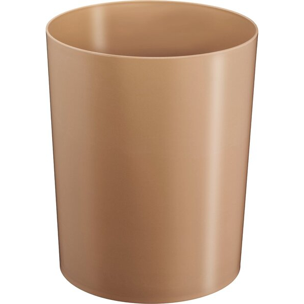 4012086026535 - Sicherheitspapierkorb Aluminium-Einsatz Kunststoff schwer entflammbar TÜV-zertifiziert 13 Liter gold 4012086026535 Helit