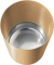 Sicherheitspapierkorb, Aluminium-Einsatz, Kunststoff, schwer entflammbar, TÜV-zertifiziert, 13 Liter, gold