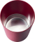 Sicherheitspapierkorb, Aluminium-Einsatz, Kunststoff, schwer entflammbar, TÜV-zertifiziert, 13 Liter, bordeaux