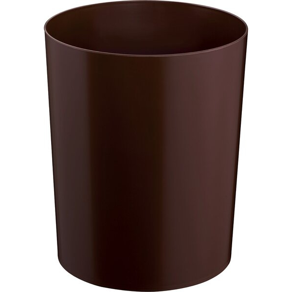 4012086026566 - Sicherheitspapierkorb Aluminium-Einsatz Kunststoff schwer entflammbar TÜV-zertifiziert 13 Liter braun 4012086026566 Helit