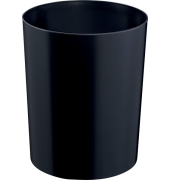 Sicherheitspapierkorb, Aluminium-Einsatz, Kunststoff, schwer entflammbar, TÜV-zertifiziert, 13 Liter, schwarz
