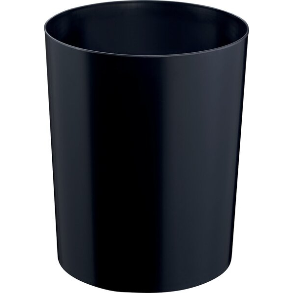 4012086026580 - Sicherheitspapierkorb Aluminium-Einsatz Kunststoff schwer entflammbar TÜV-zertifiziert 13 Liter schwarz 4012086026580 Heli