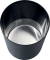Sicherheitspapierkorb, Aluminium-Einsatz, Kunststoff, schwer entflammbar, TÜV-zertifiziert, 13 Liter, schwarz