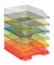 Briefablage Klassik 1026-X-26 A4 / C4 blau-transparent Kunststoff stapelbar