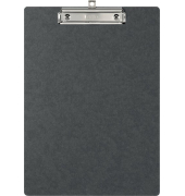 Klemmbrett 44016-04, A4, schwarz, Pappe, inkl Aufh&auml;nge&ouml;se