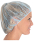 Baretthauben Bettina Light, PP, Ø 53cm, blau