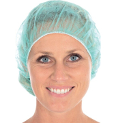 Baretthauben Bettina, PP, Ø 53cm, grün