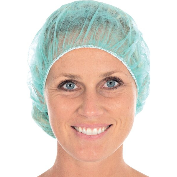 Franz Mensch Baretthauben Bettina, PP, Ø 53cm, grün 4015544126600 Franz Mensch 100 Stück