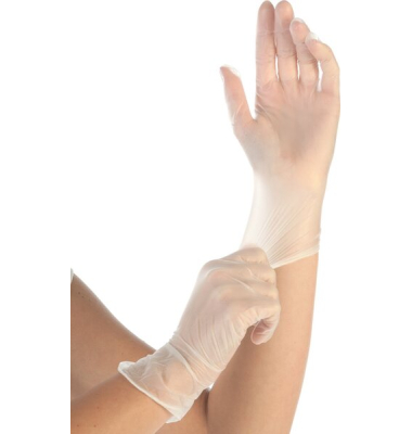 Vinylhandschuhe Ideal, puderfrei, transparent, Gr. 11XXL