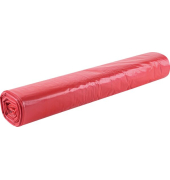 Abfallsäcke ECO, 120 Liter, 35 my, LDPE-Folie, 1 Rolle à 25 Säcke, rot