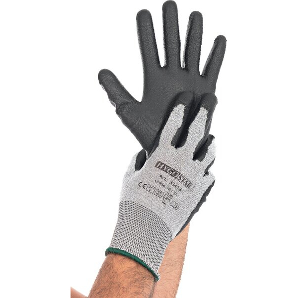 4015544334135 - Hygostar cut safe touch touch screen schnittschutzhandschuhe grau kat 5 schwarz pu-beschichtet grösse x - Franz Mensch