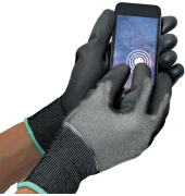 Schnittschutzhandschuhe, grau/schwarz