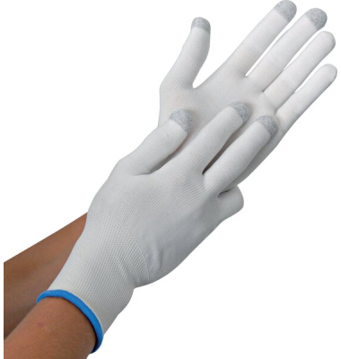 Feinstrickhandschuhe Ultra Flex Touch, Nylon, weiß, Gr. 8M, 12 Paar