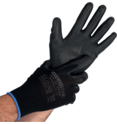 Strickhandschuhe, schwarz