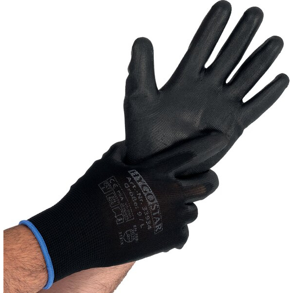 4015544339383 - Feinstrickhandschuhe Black Ace PU-Beschichtung schwarz Gr 11XXL 12 Paar 4015544339383 12 Stück