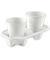 Bio Becherhalter Double, Zuckerrohr, kompostierbar, für 2 Coffe-to-go-Becher