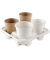 Bio Becherhalter Quattro, Zuckerrohr, kompostierbar, für 4 Coffee-to-go-Becher