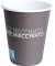 Kaffeebecher To Go , PappePE, FSC&reg,-Mix, ø 90 mm, 250 ml, braunweiß