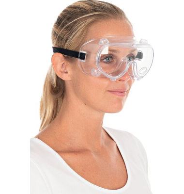 Vollsichtschutzbrille, belüftet, weiches PVC, transparent, Universalgröße