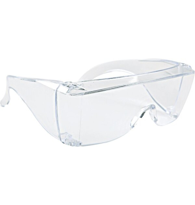 Schutzbrille, für Brillenträger, Kunststoff, krazfest, Universalgröße