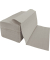 Falthandt&uuml;cher 30401, 25x23cm, 1-lagig, Zickzack (V-Falz), natur, Recyclingpapier