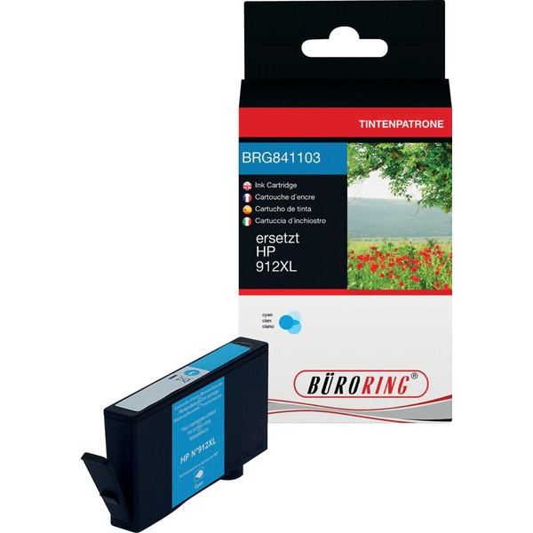 4016058224738 - Tintenpatrone ersetzt HP 912XL C 11ml cyan 4016058224738 Büroring