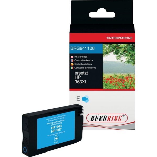 4016058224783 - Tintenpatrone ersetzt HP 963XL C 26ml cyan 4016058224783 Büroring