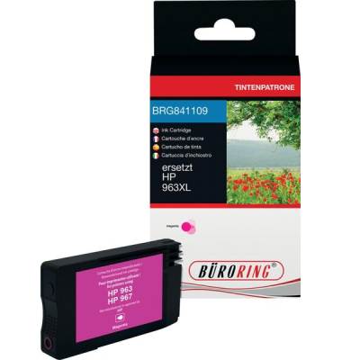 Tintenpatrone, ersetzt HP 963XL M, 26ml, magenta