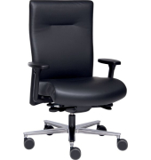 B&uuml;rodrehstuhl Sumo, schwarz, mit Armlehnen, biis 180 kg