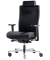 B&uuml;rodrehstuhl Sumo, schwarz, mit Armlehnen, bis 180 kg