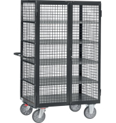 Kastenwagen 5392, Gitterwände, 750 kg, Totalstopp, Doppelflügeltür, anthrazit