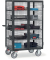 Kastenwagen 5392, Gitterwände, 750 kg, Totalstopp, Doppelflügeltür, anthrazit