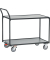 Tischwagen 2740, Ladefläche: 850 x 500 mm, 2 Böden, Schraubkonstruktion, Lenkrollen, anthrazitgrau