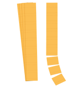Einsteckkarten 140702 Planrecord, 70x32mm, gelb, 190g