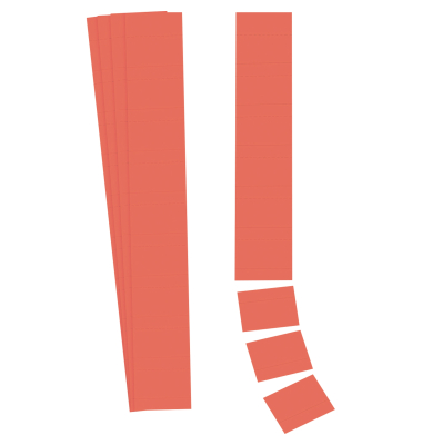 Einsteckkarten 140705 Planrecord, 70x32mm, rot, 190g