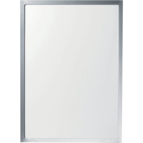 4024158226897 - Infotasche magnetisch für DIN A4 312x225mm VE=5 Stück silber