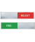 Türschild Ultradex 314578 Anzeiger mit Schieber 180 x 36mm Aluminium, grünrot