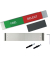 Türschild Ultradex 314578 Anzeiger mit Schieber 180 x 36mm Aluminium, grünrot