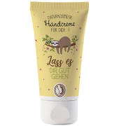Handcreme 30ml, Sheabutter, Lemon-Papaya Duft, Motiv Faultier