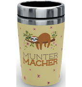 Thermobecher to go 240ml, Doppelwand-Edelstahleinsatz Motiv Faultier