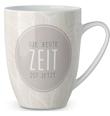 Porzellanbecher 250ml Motiv Feder