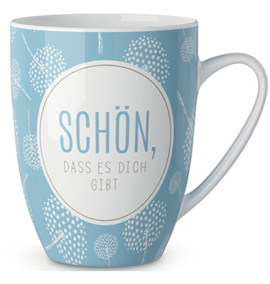 Porzellanbecher 250ml Motiv Pusteblume