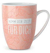 Porzellanbecher 250ml Motiv Blüte
