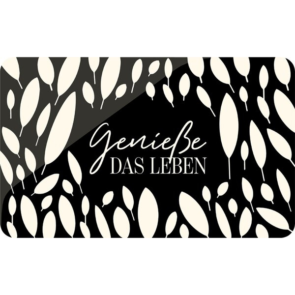 4027268314331 - Brettchen HPL-Melamin-Schichtstoffplatte 23 x 14 cm spülmaschinenfest Motiv Genieße das Leben 4027268314331 LA VIDA