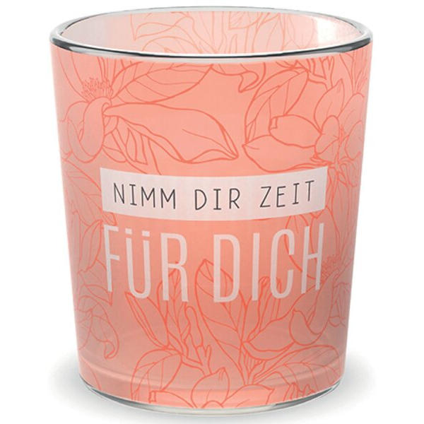 4027268314768 - Teelicht mit Grußfeld für persönliche Nachricht Motiv Blüte 4027268314768 LA VIDA