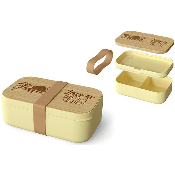 4027268318445 - Brotdose 970ml 4-tlg verschiebbarer Trennsteg Motiv Faultier 4027268318445 LA VIDA 4027268318445 - Brotdose 970ml 4-tlg verschiebbarer Trennsteg Motiv Faultier 4027268318445 LA VIDA